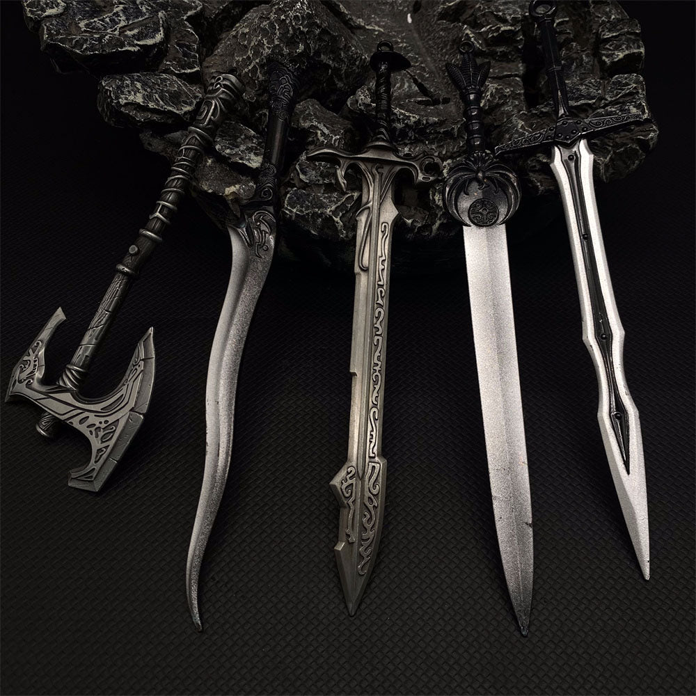 Metal Dragonborn Weapon Collection Mini Sword Dagger Bow 10 In 1 Pack