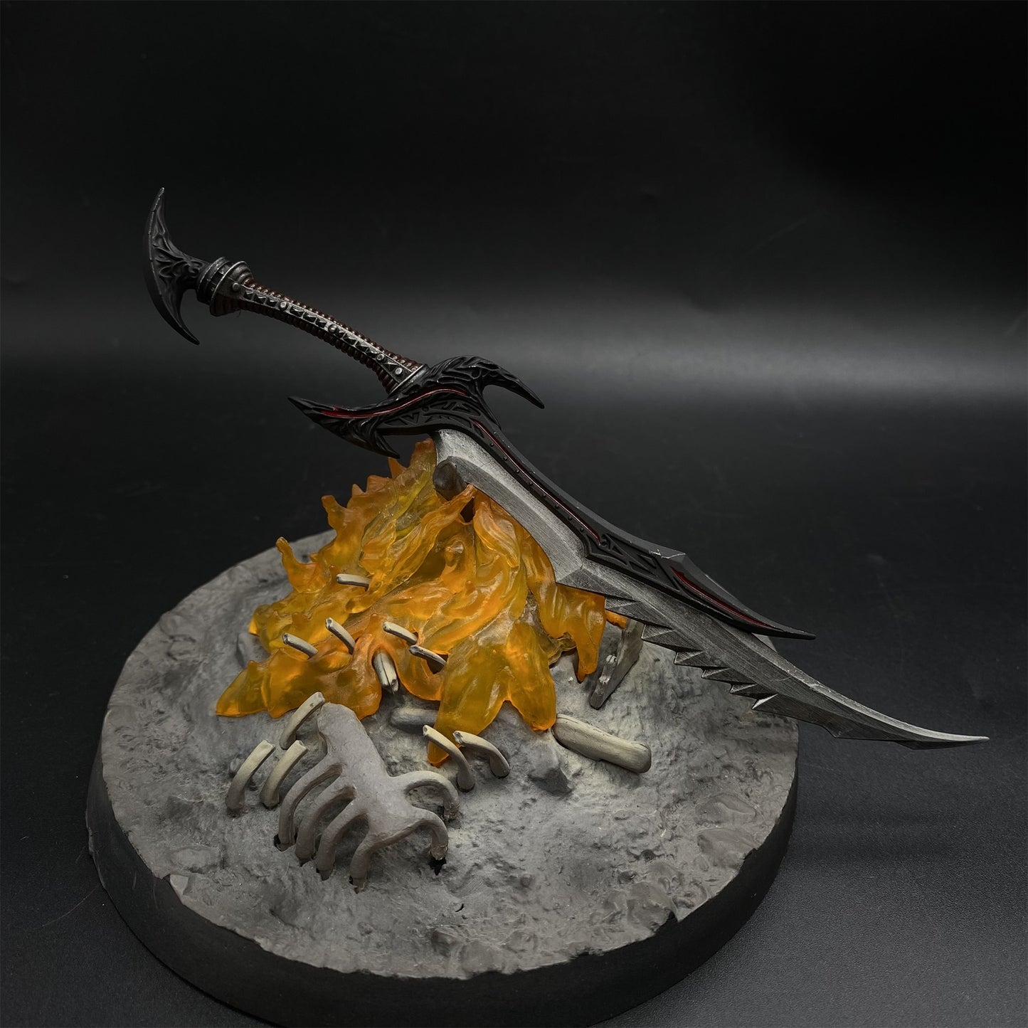 1/6 Scale Skyrim Daedric Sword Metal Miniature