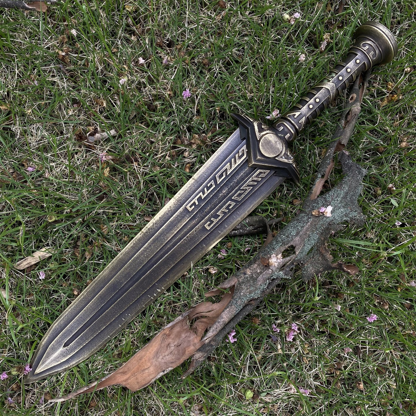 Hand-Forged Dwarven Dagger Brass Dwemer Dagger IRL