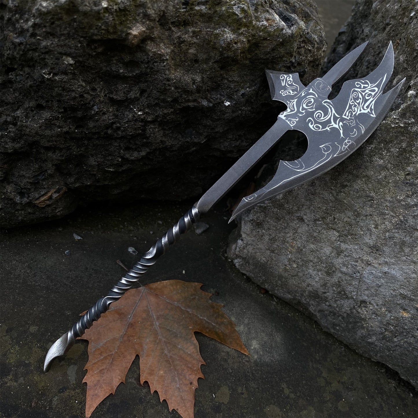 Hand-Forged Ebnoy Axe Steel Replica Letter Opener