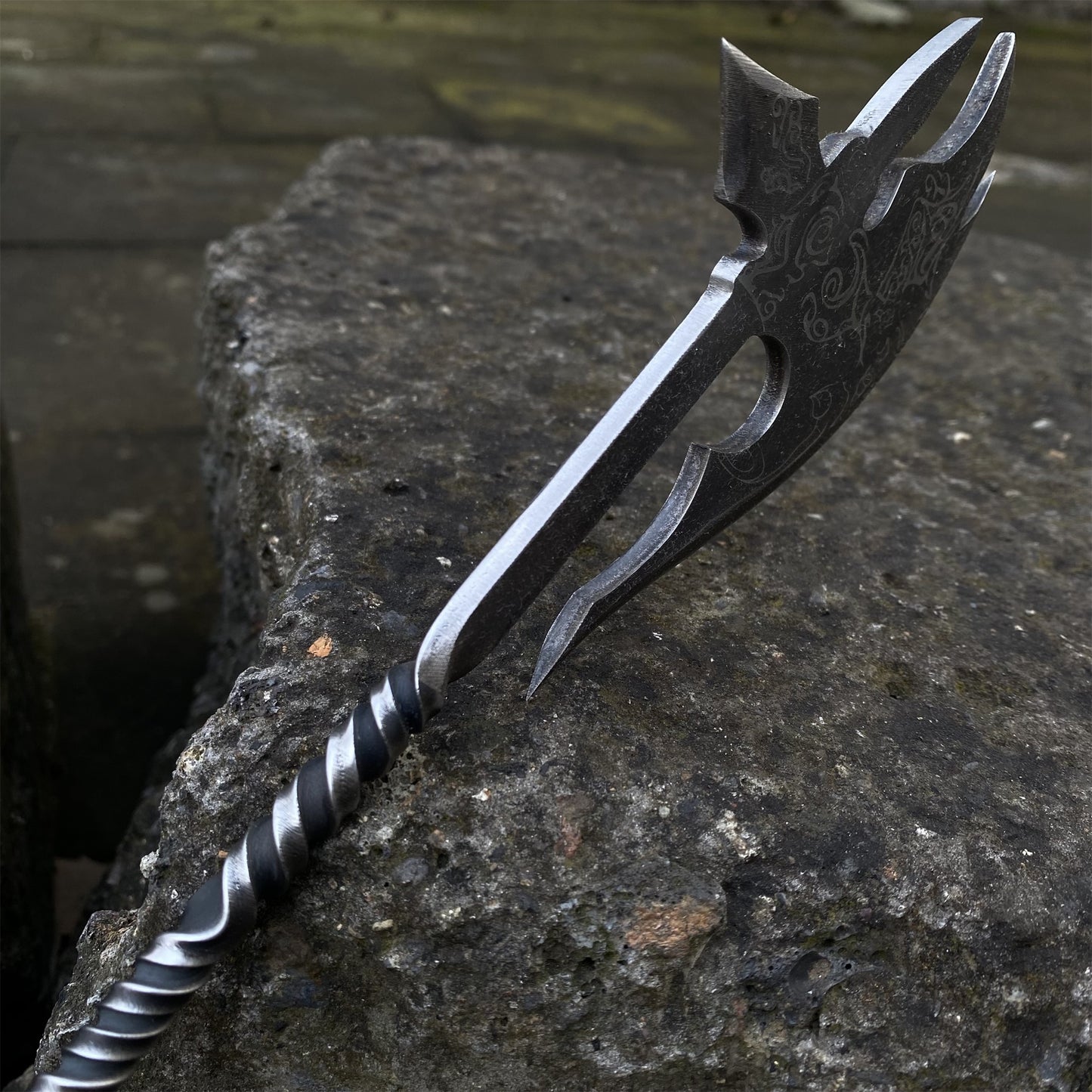 Hand-Forged Ebnoy Axe Steel Replica Letter Opener