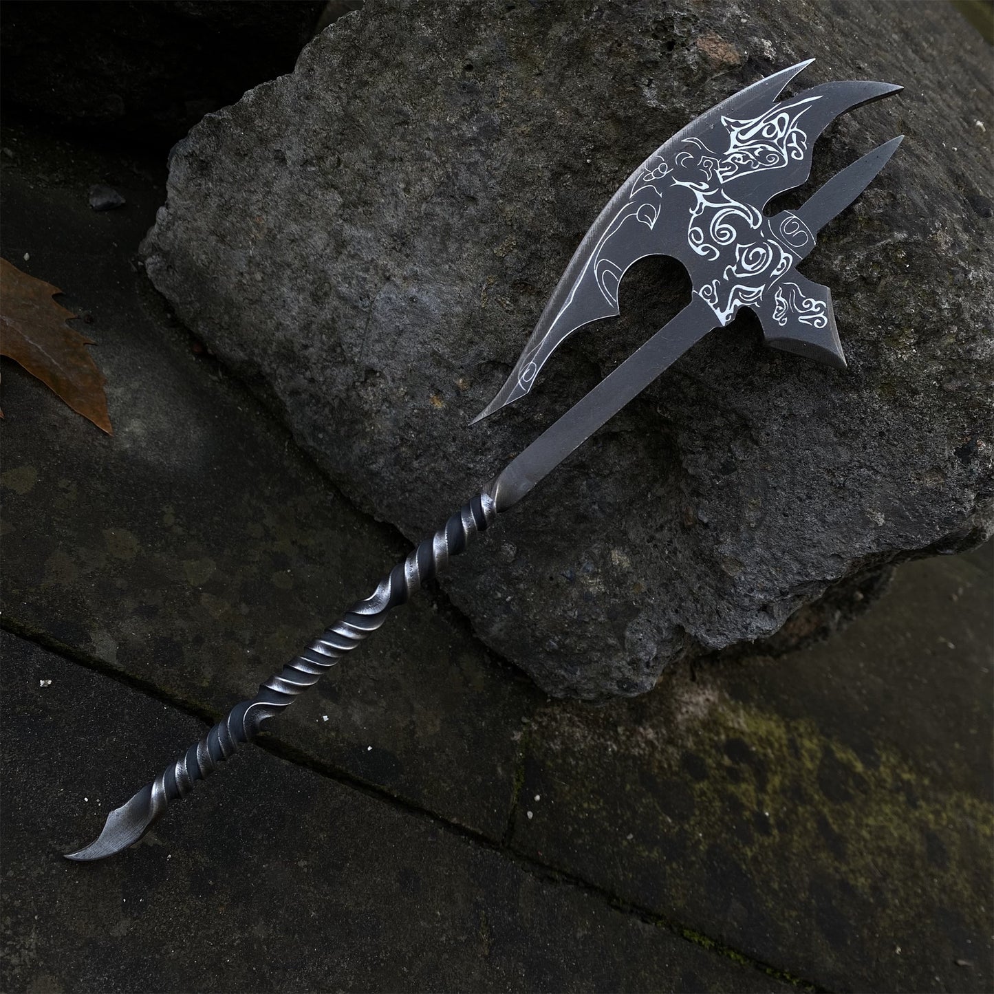 Hand-Forged Ebnoy Axe Steel Replica Letter Opener