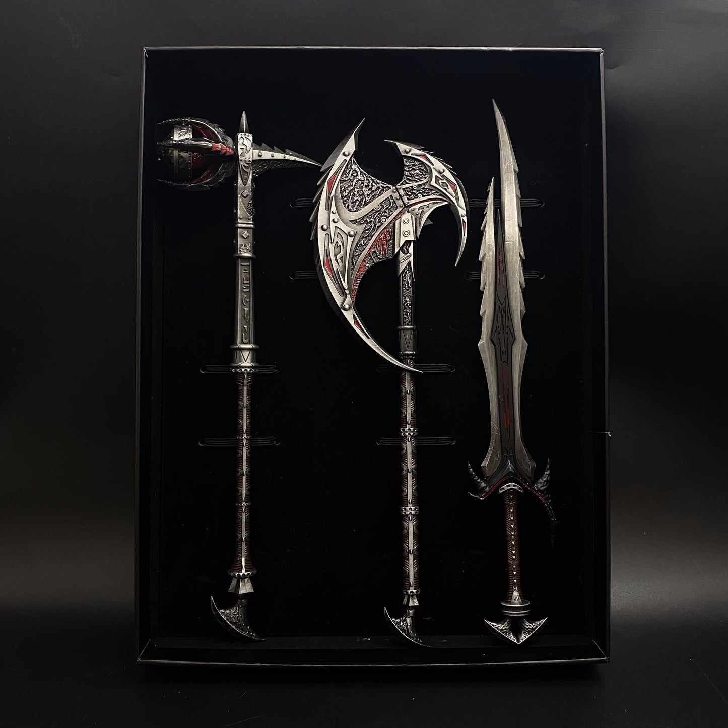 Daedric Greatsword Battleaxe Warhammer 3 In 1 Gift Box