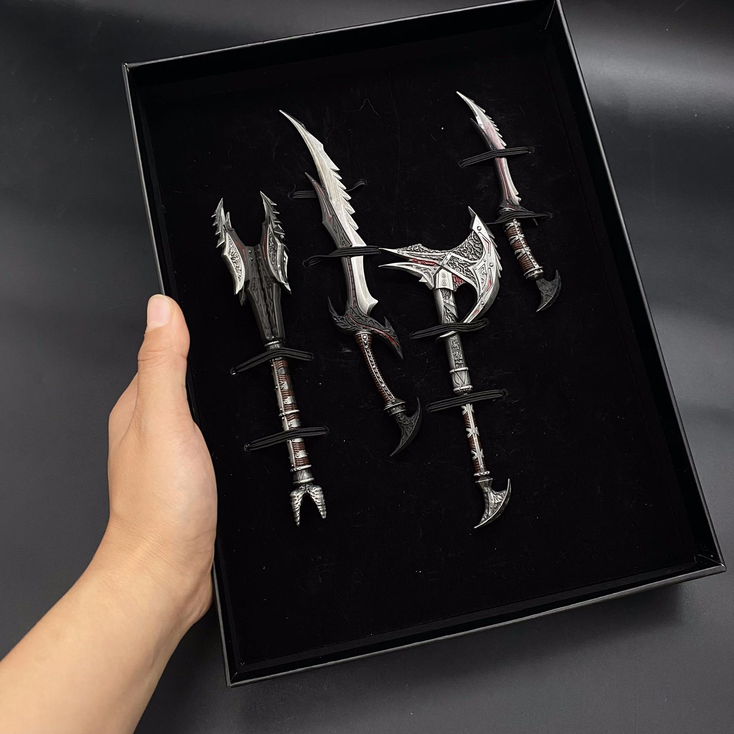 Daedric Sword Mace Axe Dagger 4 In 1 Gift Box