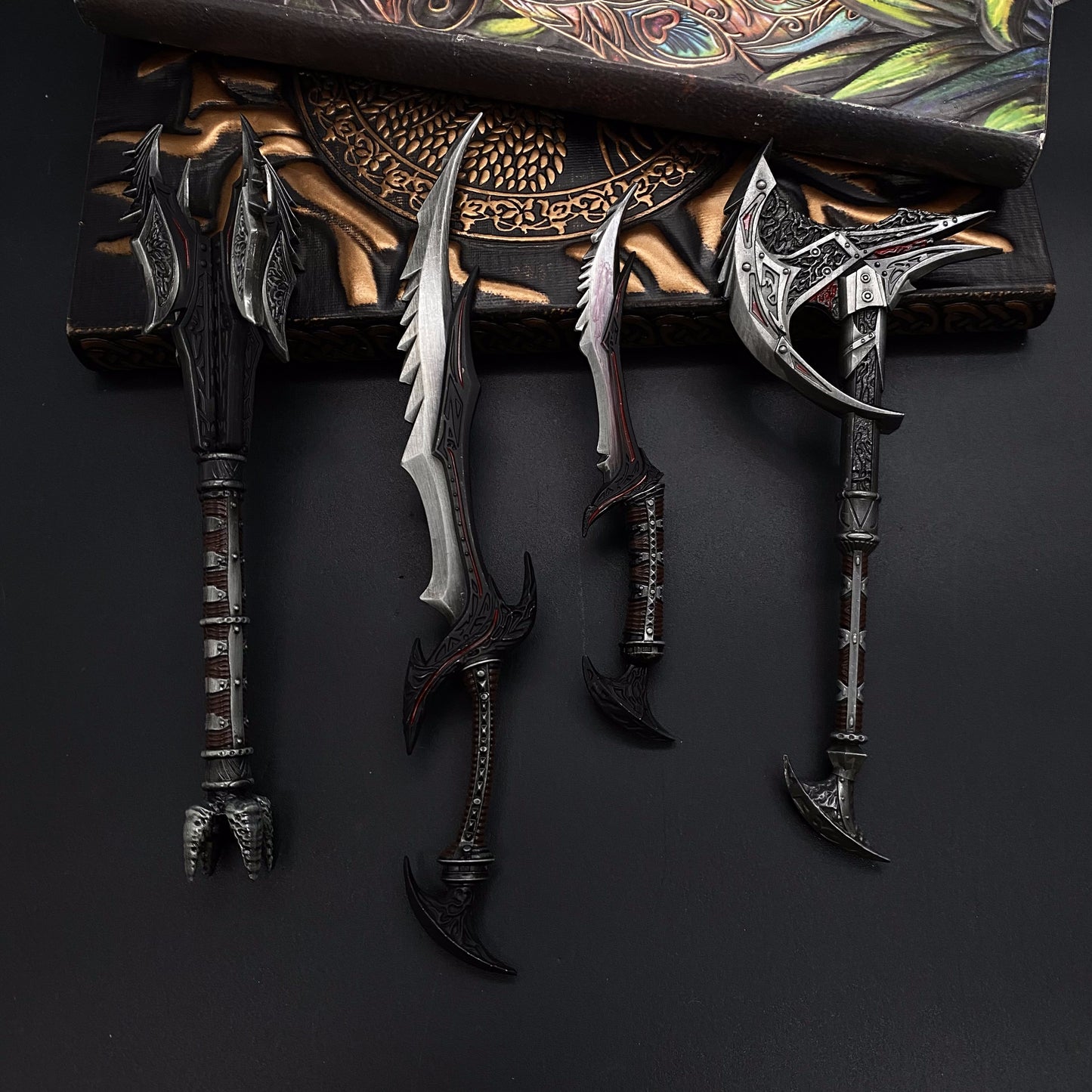 Daedric Sword Mace Axe Dagger 4 In 1 Gift Box