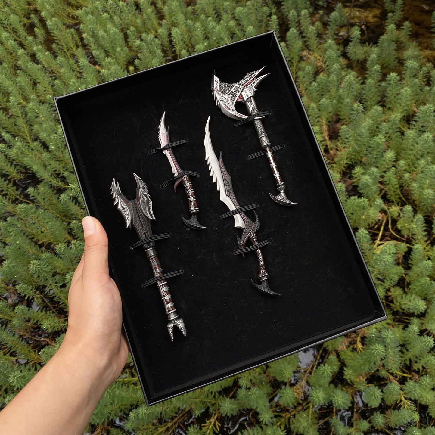 Daedric Sword Mace Axe Dagger 4 In 1 Gift Box