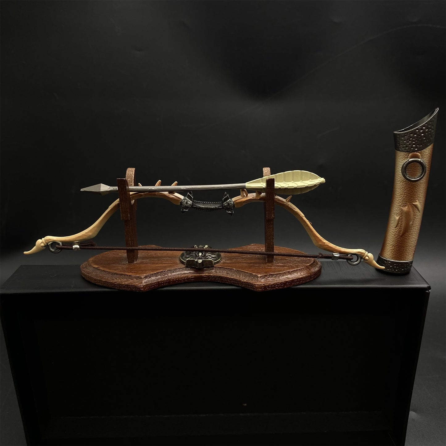 Metal 1/6 Scale Skyrim Dragon Bone Bow Miniature
