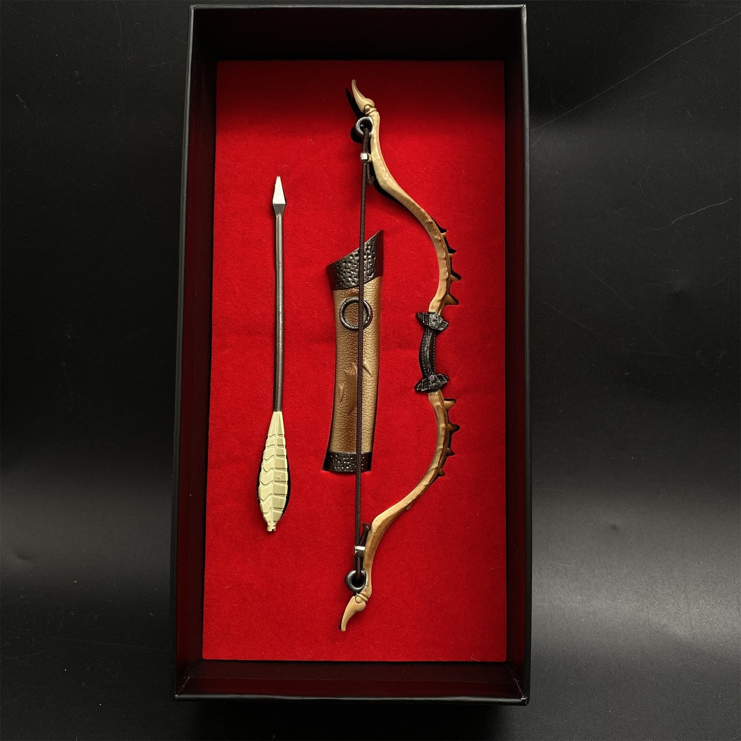Metal 1/6 Scale Skyrim Dragon Bone Bow Miniature
