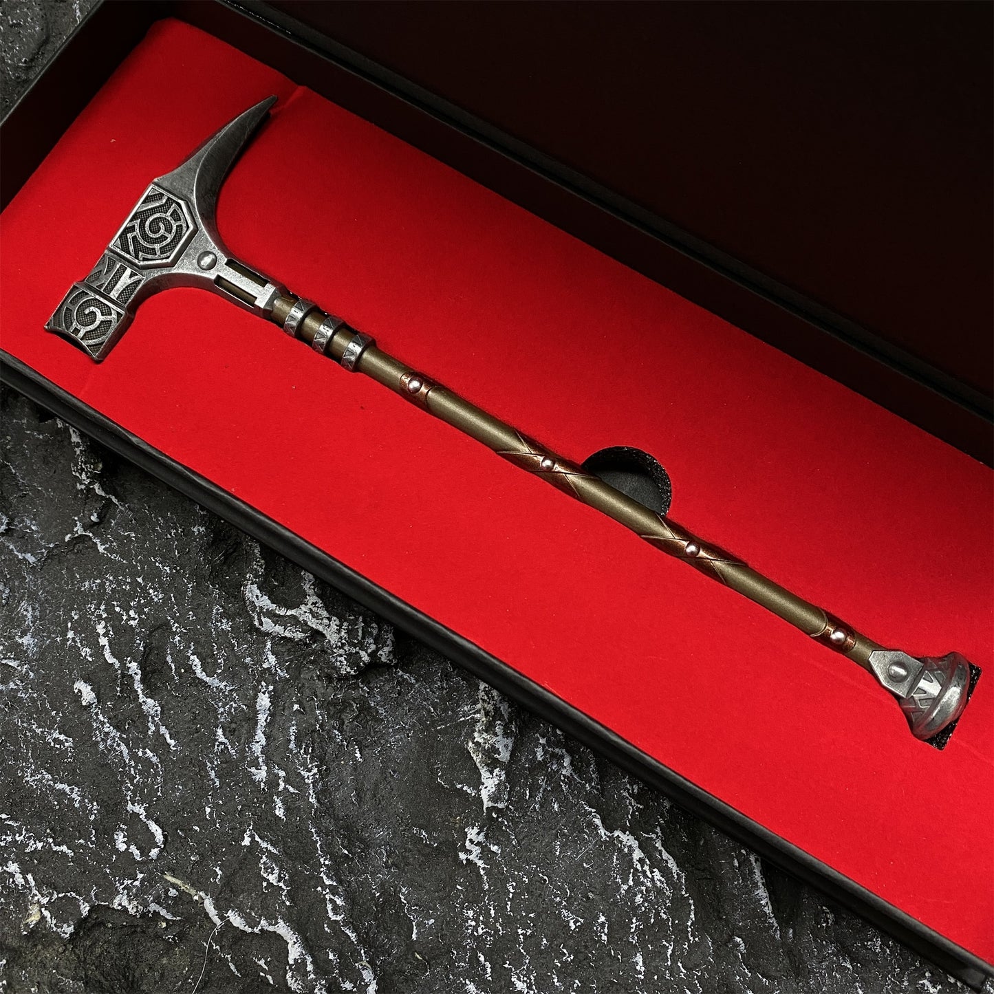 Metal Skyrim Weapons War Hammer Greatsword Giant Axe 3 In 1 Gift Box