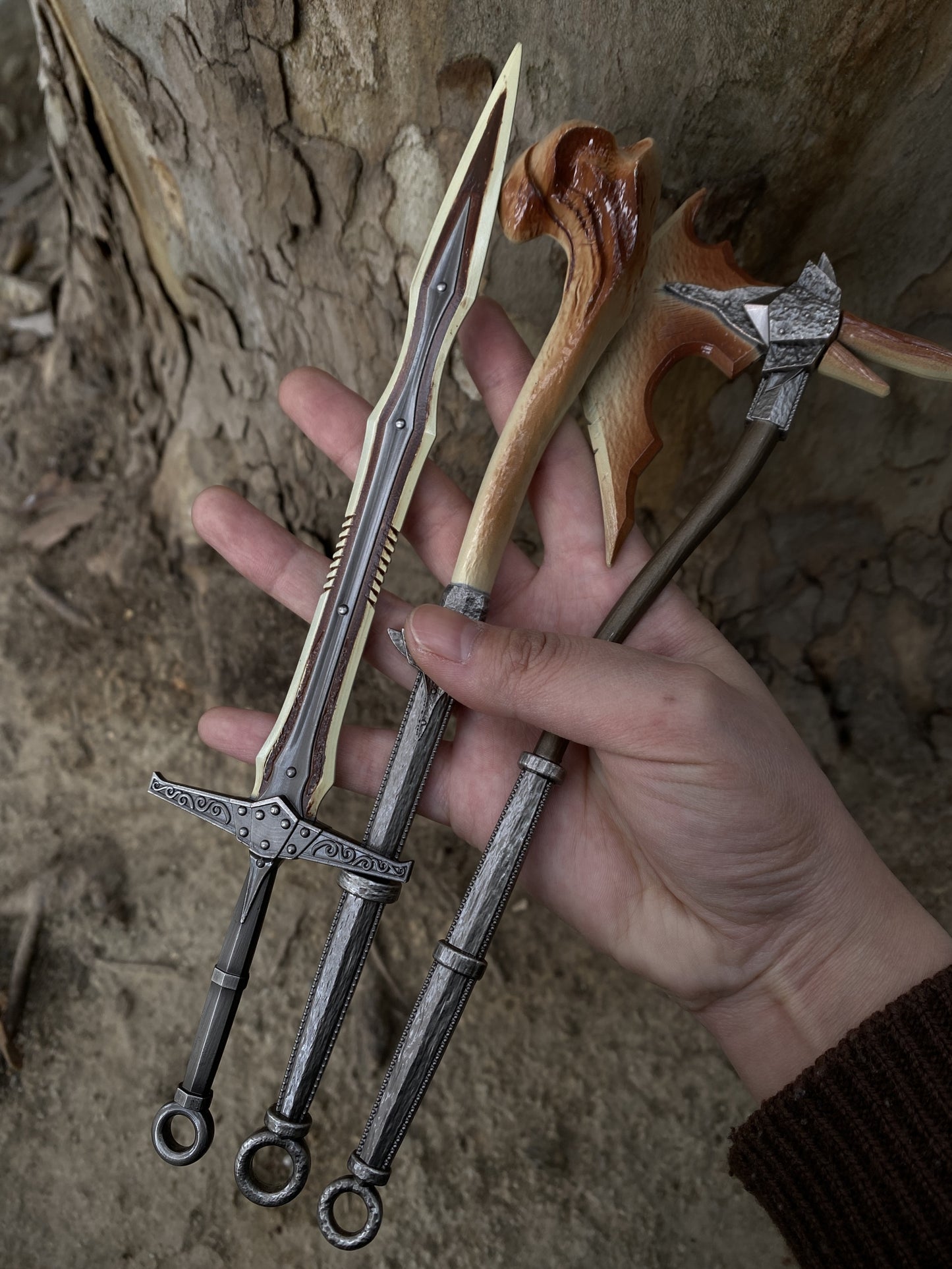 Dragonbone Warhammer Greatsword Battleaxe 3 In 1 Gift Box