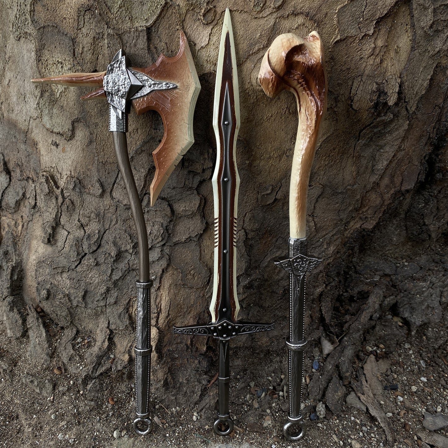 Dragonbone Warhammer Greatsword Battleaxe 3 In 1 Gift Box