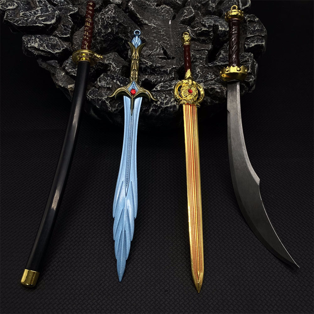 Metal Dragonborn Weapon Collection Mini Sword Dagger Bow 10 In 1 Pack