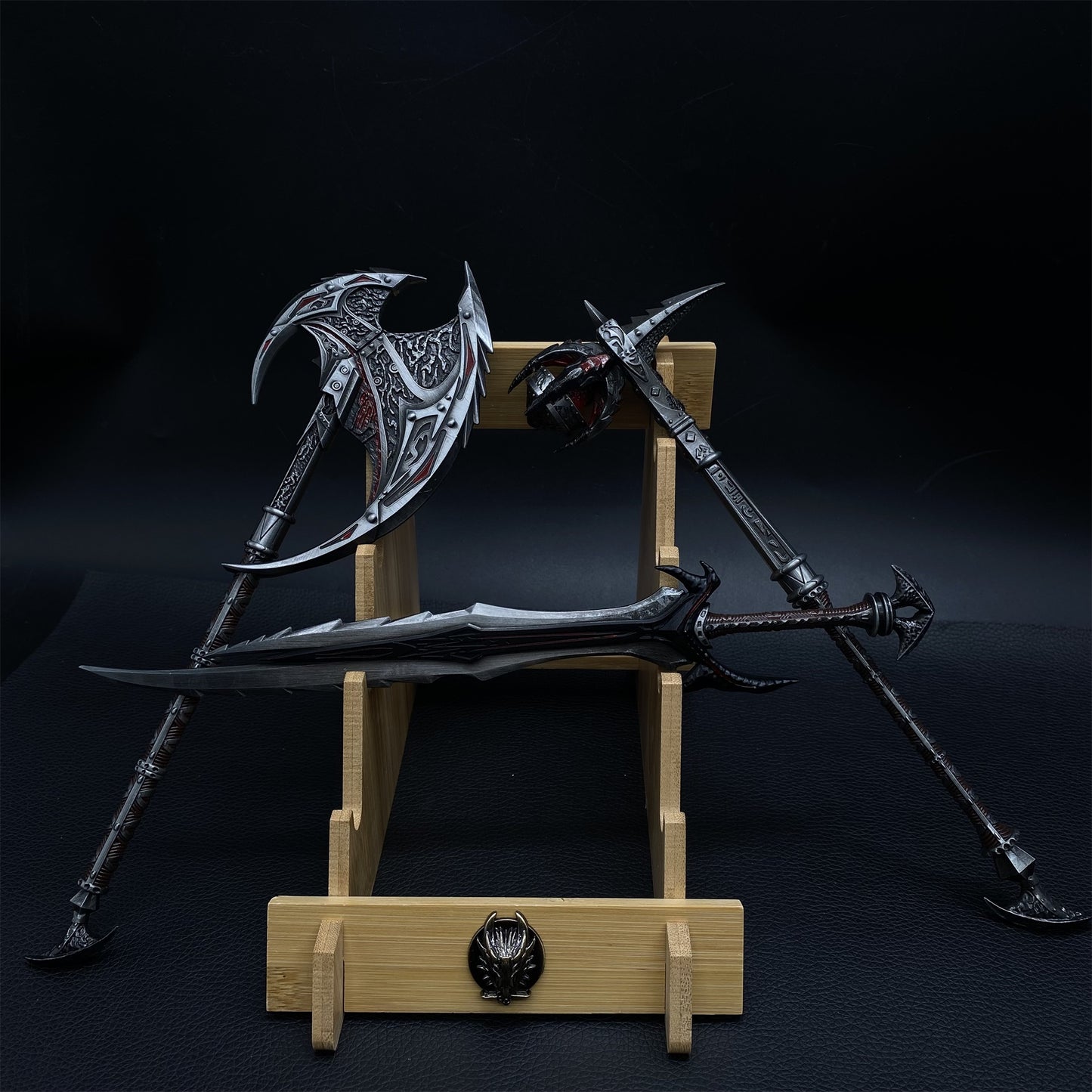 Daedric Greatsword Battleaxe Warhammer 3 In 1 Gift Box
