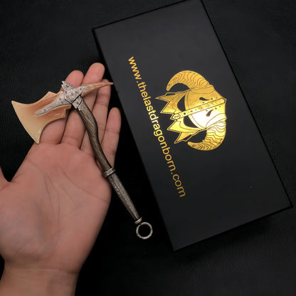 Dragonbone War Axe Metal Miniature Gift Box