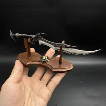 1/6 Scale Skyrim Daedric Sword Metal Miniature