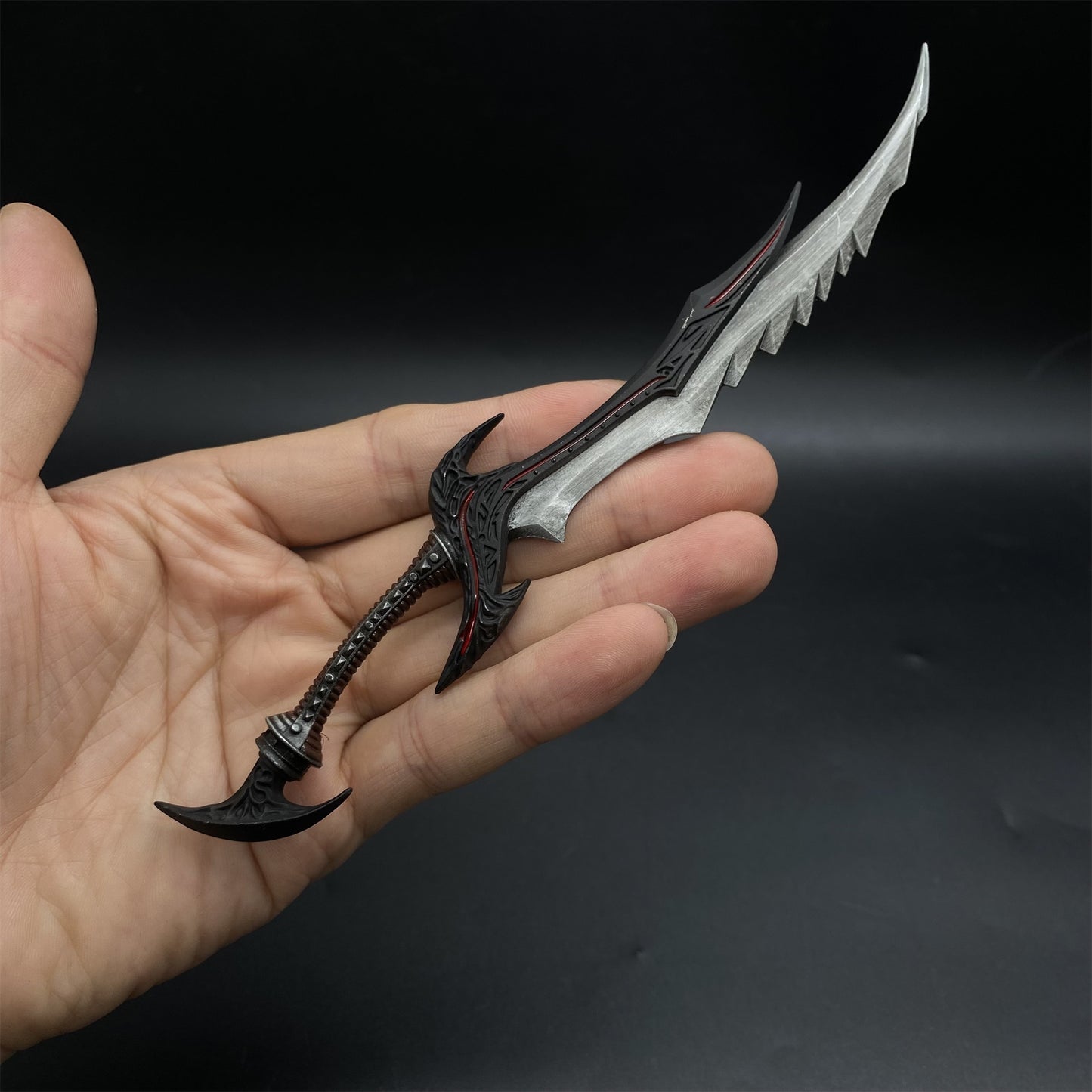 1/6 Scale Skyrim Daedric Sword Metal Miniature