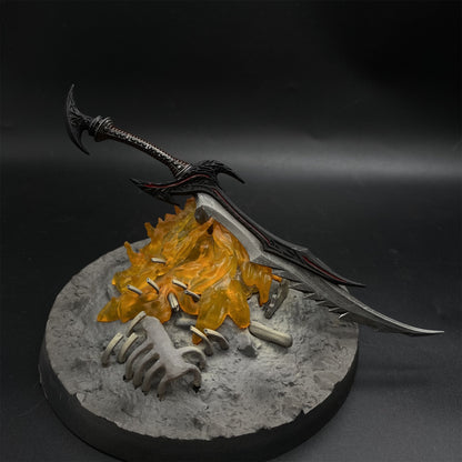 1/6 Scale Skyrim Daedric Sword Metal Miniature