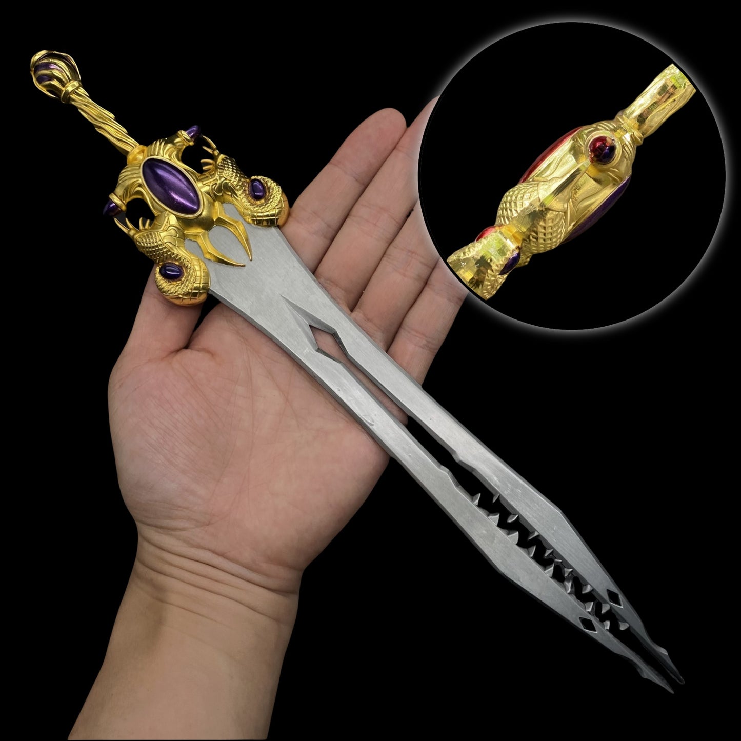 1/3 Scale Dawnfang/Duskfang Sword Metal Replica With Gift Box