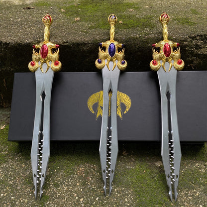 1/3 Scale Dawnfang/Duskfang Sword Metal Replica With Gift Box