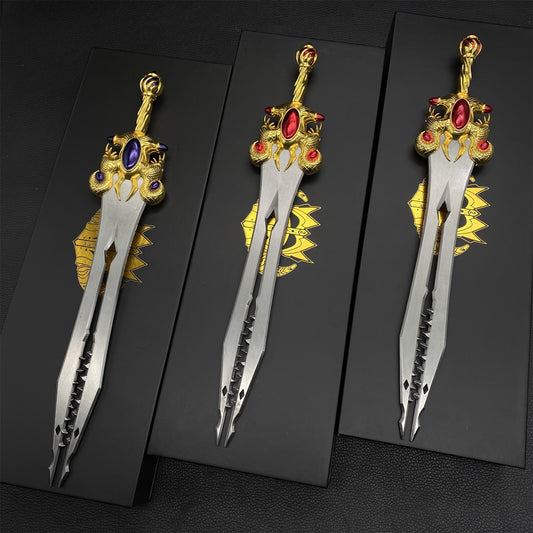 1/3 Scale Dawnfang/Duskfang Sword Metal Replica With Gift Box