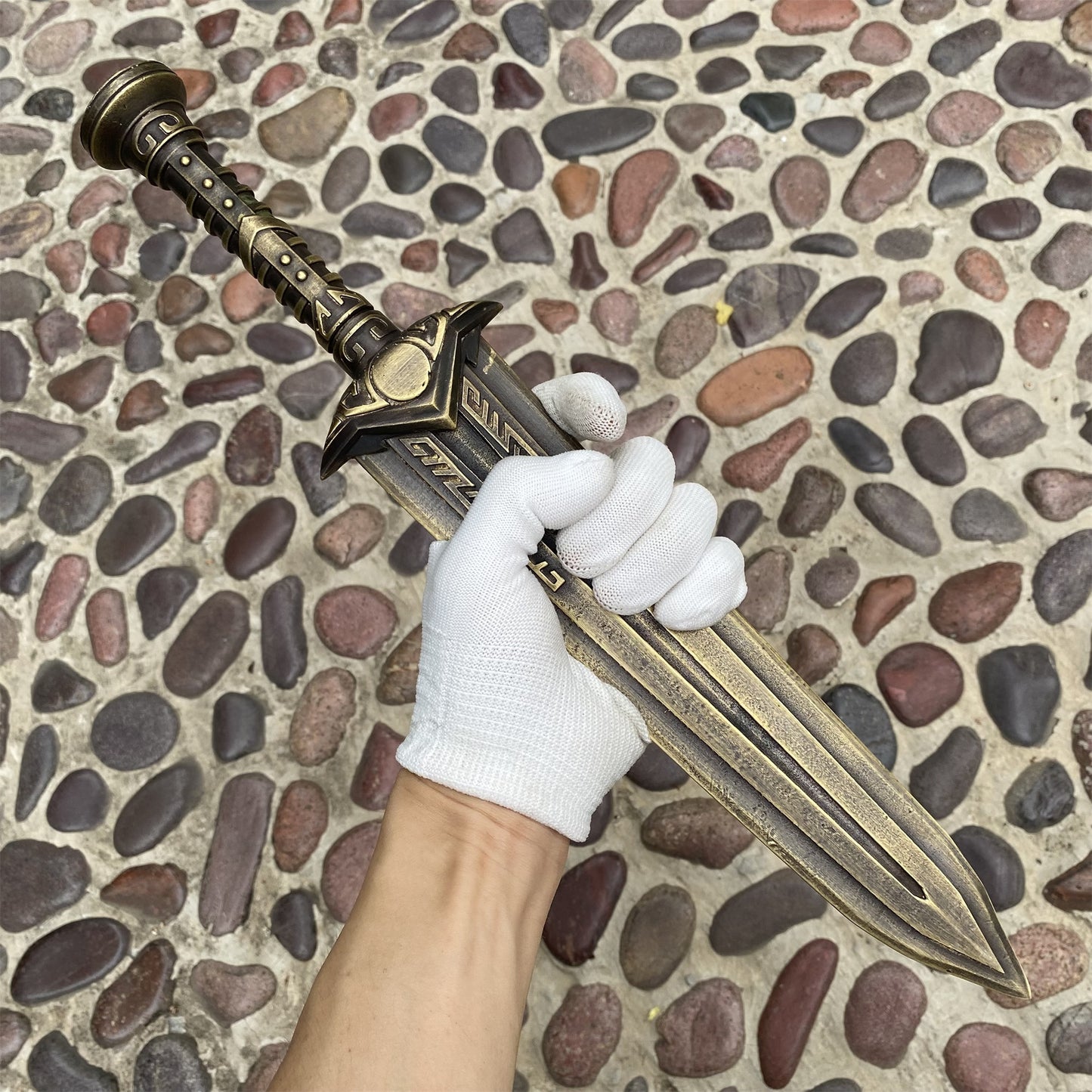 Hand-Forged Dwarven Dagger Brass Dwemer Dagger IRL