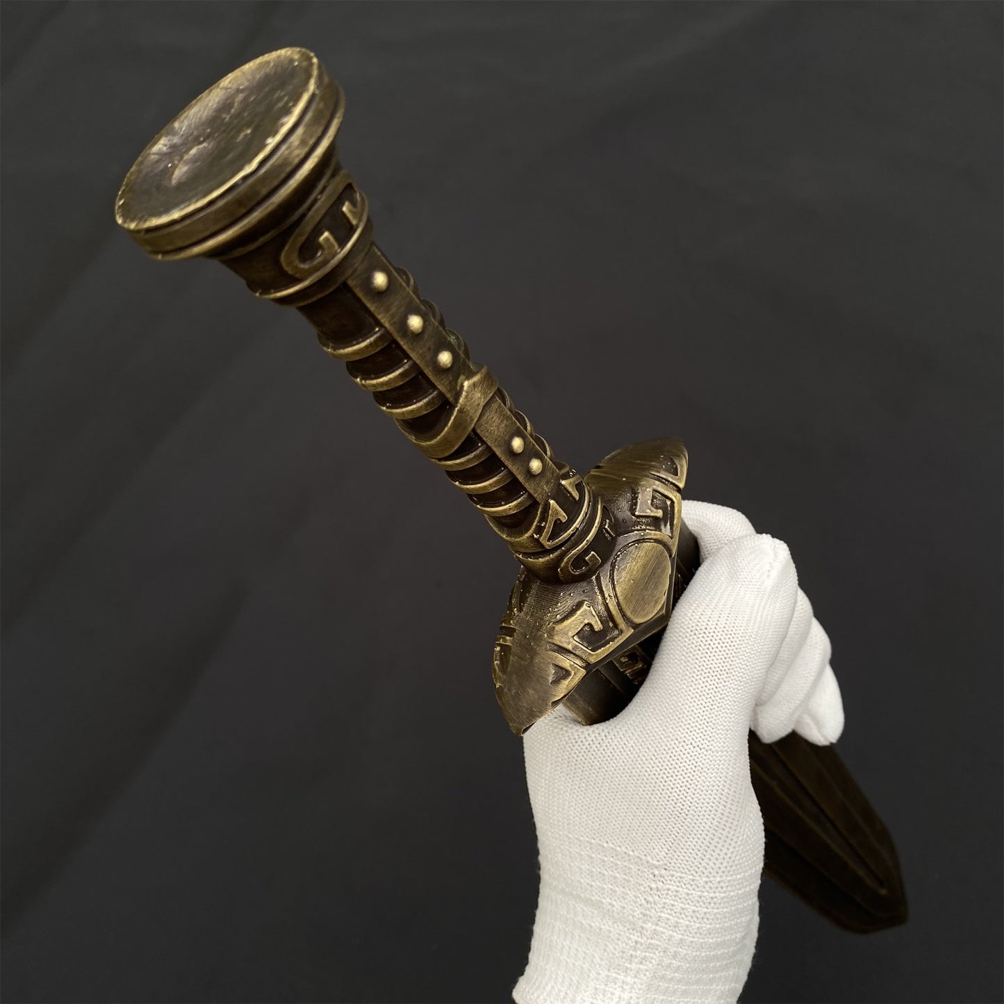 Hand-Forged Dwarven Dagger Brass Dwemer Dagger IRL