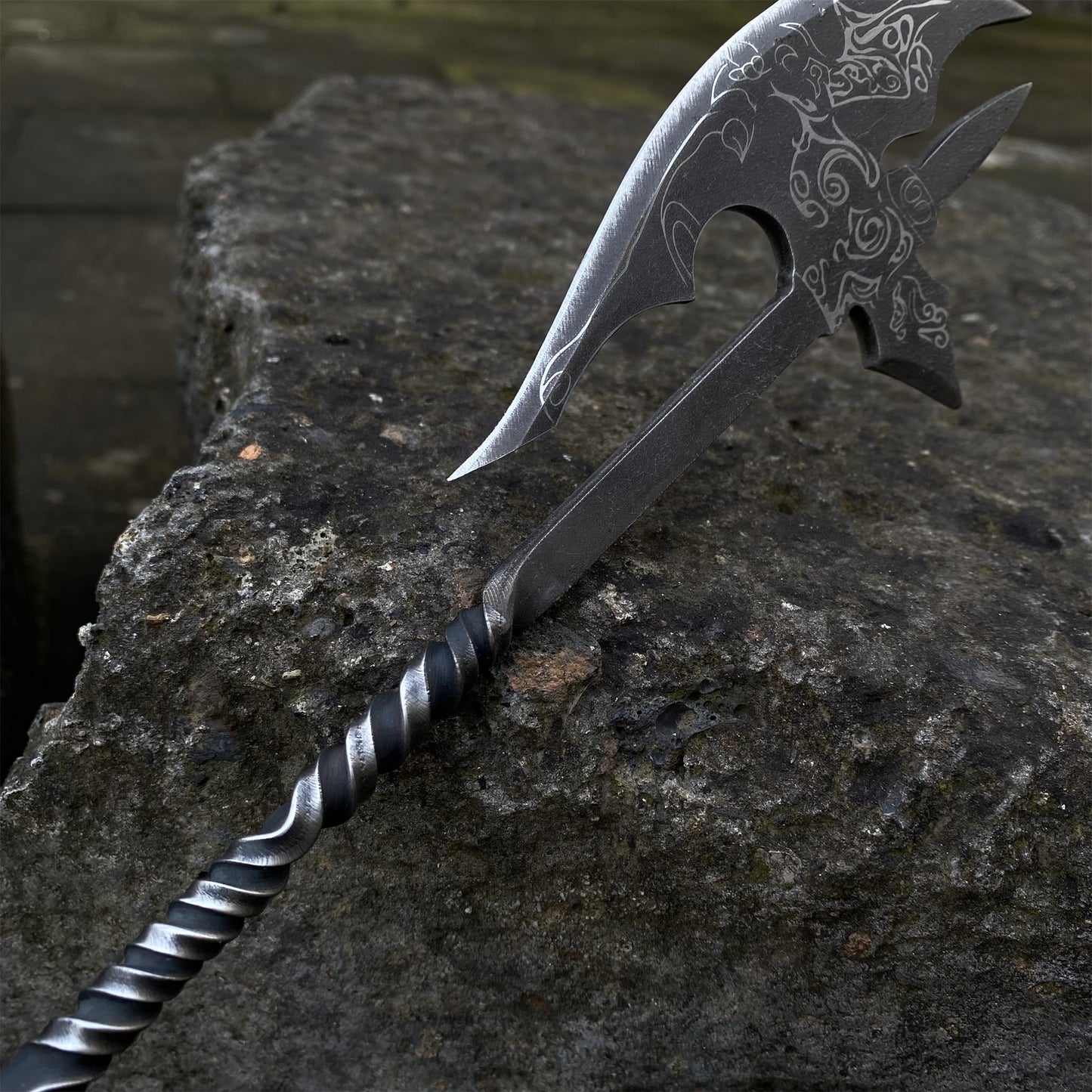 Hand-Forged Ebnoy Axe Steel Replica Letter Opener