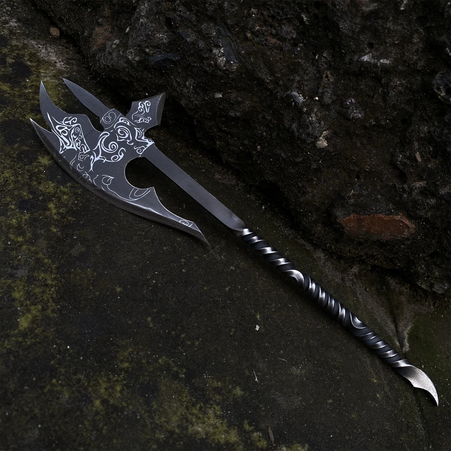 Hand-Forged Ebnoy Axe Steel Replica Letter Opener