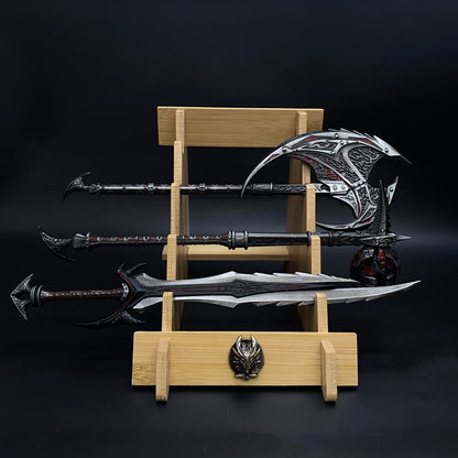 Daedric Greatsword Battleaxe Warhammer 3 In 1 Gift Box