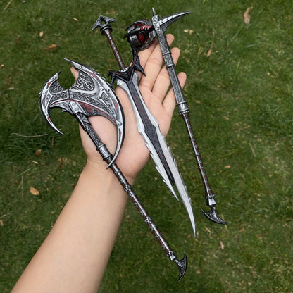 Daedric Greatsword Battleaxe Warhammer 3 In 1 Gift Box