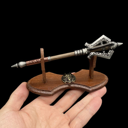 Metal One-Sixth Skyrim Steel Mace Hammer Mini Figure Weapon