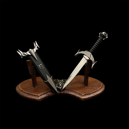 Mini Mehrunes Dagon Razor Inspired EDC Knife Keychain