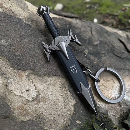 Mini Mehrunes Dagon Razor Inspired EDC Knife Keychain