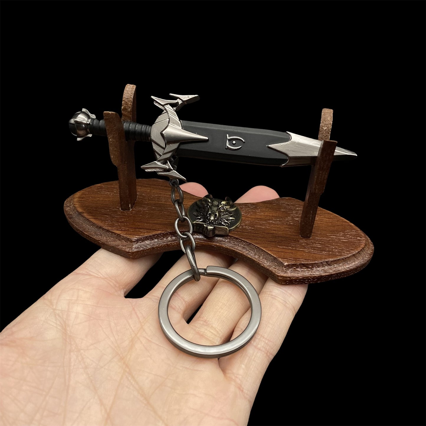 Mini Mehrunes Dagon Razor Inspired EDC Knife Keychain