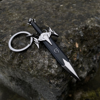 Mini Mehrunes Dagon Razor Inspired EDC Knife Keychain