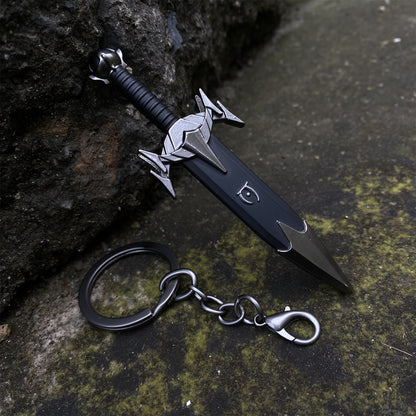 Mini Mehrunes Dagon Razor Inspired EDC Knife Keychain