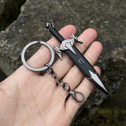 Mini Mehrunes Dagon Razor Inspired EDC Knife Keychain