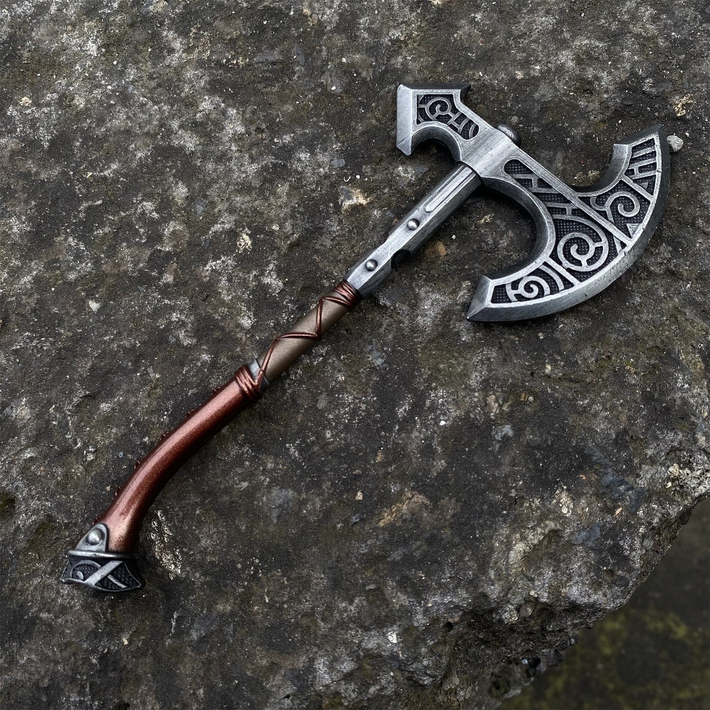 Metal One-Sixth Skyrim Skyforged Battle Axe Figure Weapon