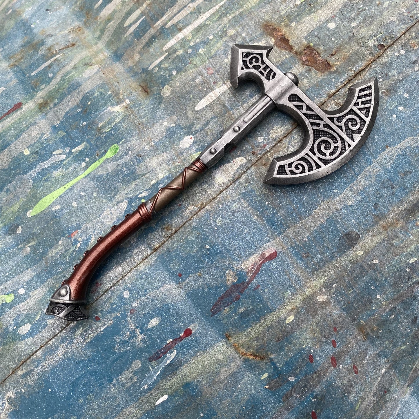 Metal One-Sixth Skyrim Skyforged Battle Axe Figure Weapon