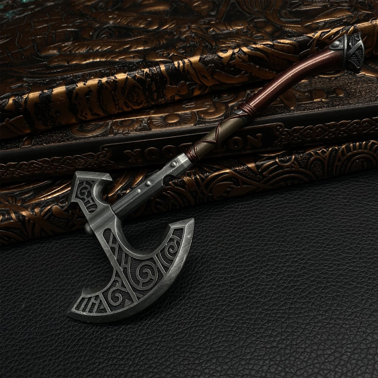 Metal One-Sixth Skyrim Skyforged Battle Axe Figure Weapon