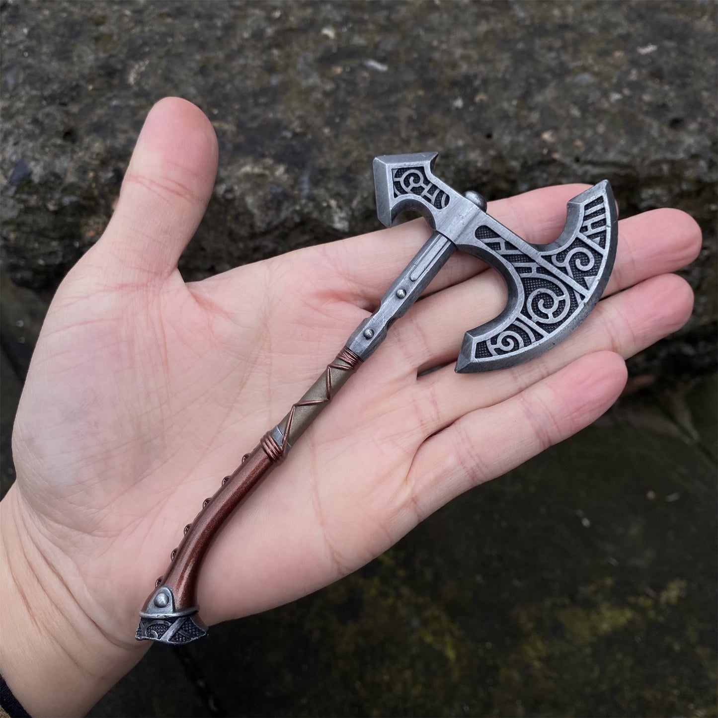 Metal One-Sixth Skyrim Skyforged Battle Axe Figure Weapon