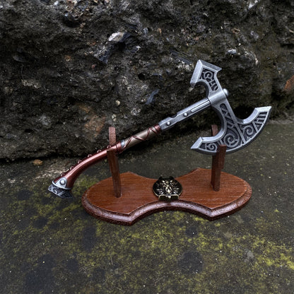 Metal One-Sixth Skyrim Skyforged Battle Axe Figure Weapon