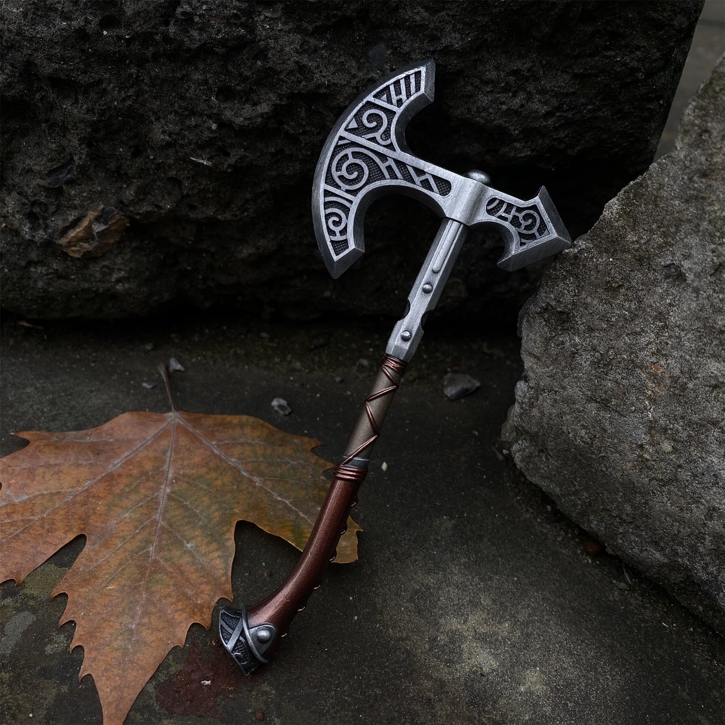 Metal One-Sixth Skyrim Skyforged Battle Axe Figure Weapon