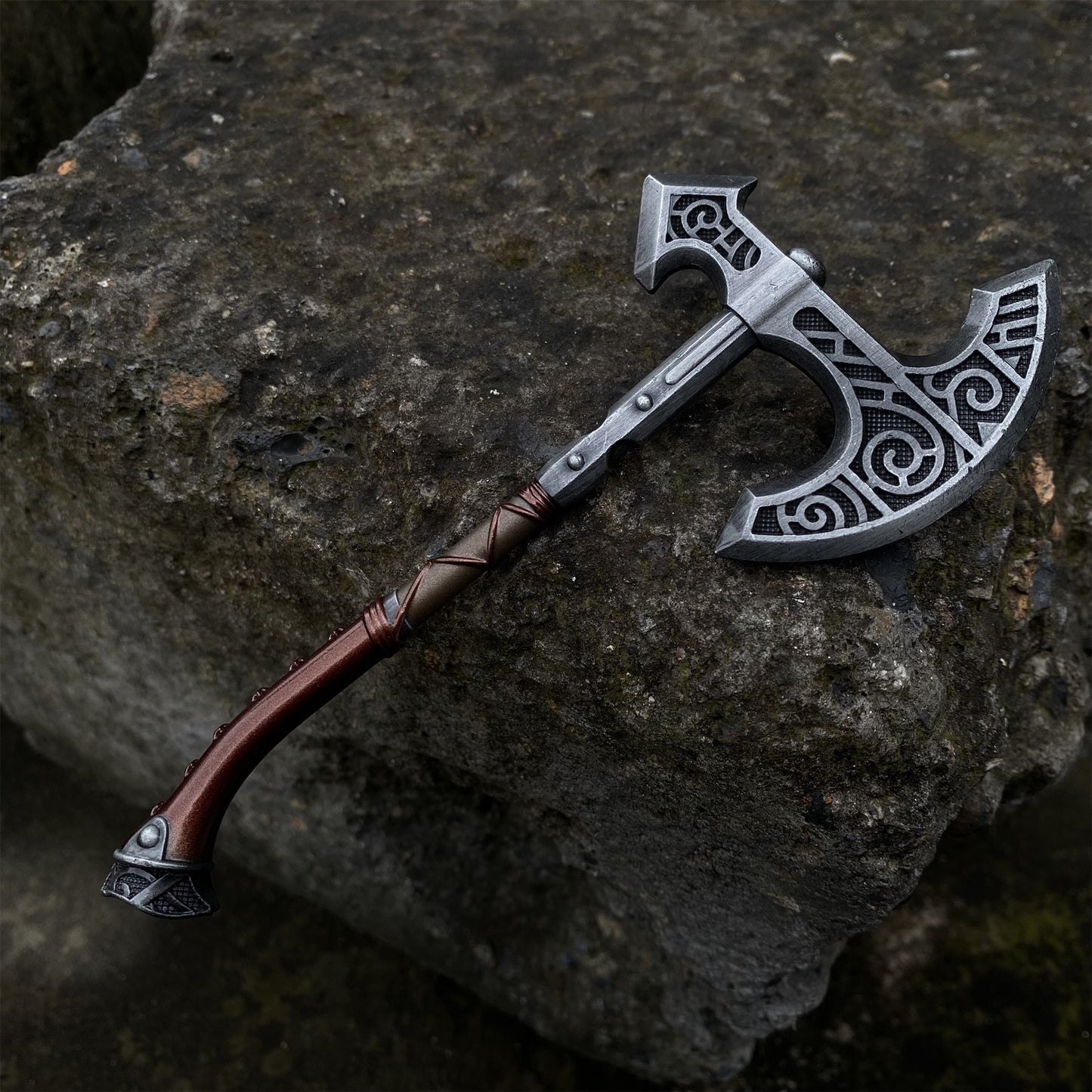 Metal One-Sixth Skyrim Skyforged Battle Axe Figure Weapon