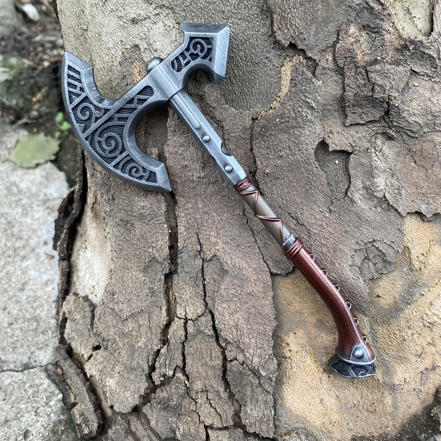 Metal One-Sixth Skyrim Skyforged Battle Axe Figure Weapon