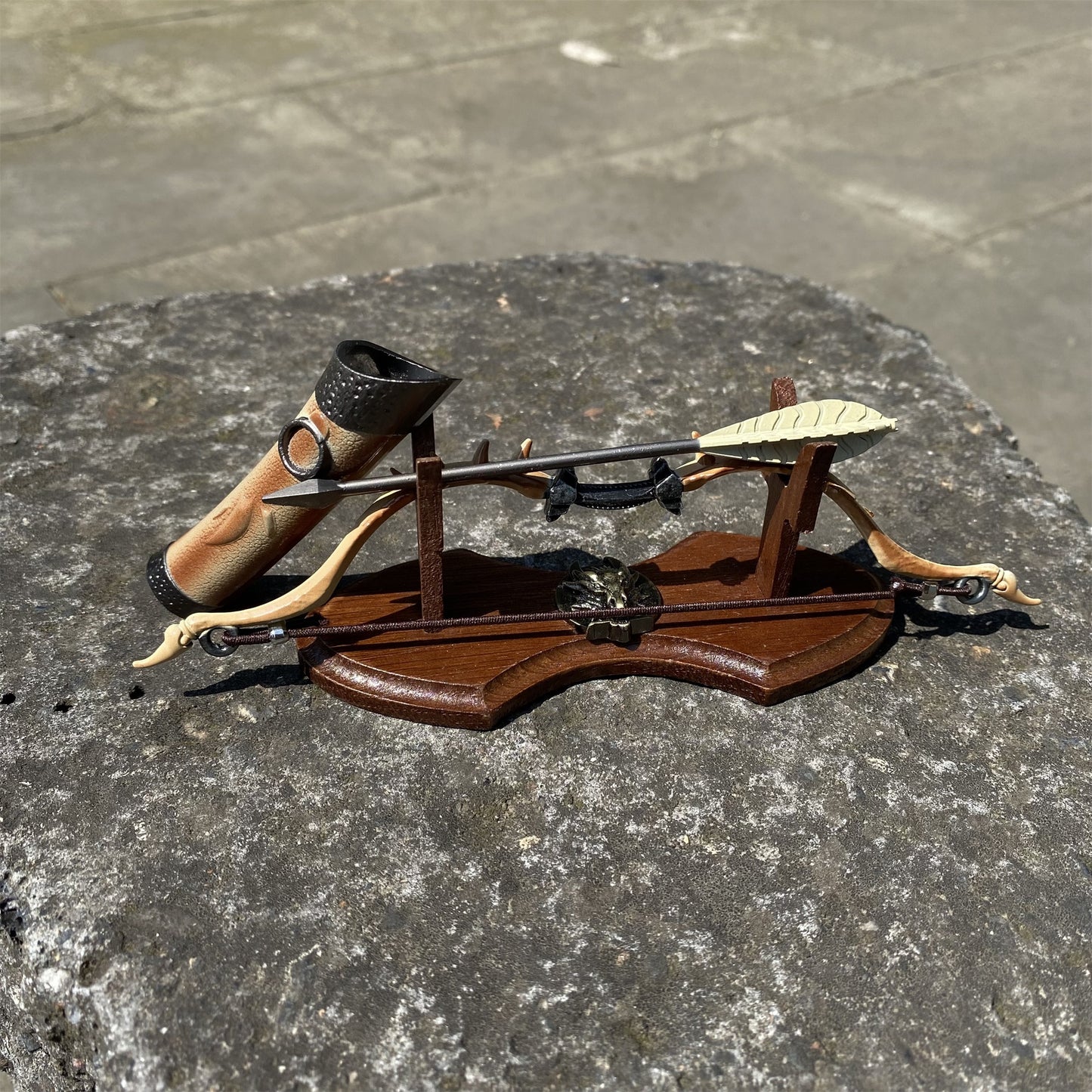 Metal 1/6 Scale Skyrim Dragon Bone Bow Miniature
