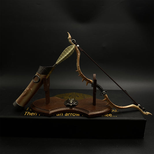 Metal 1/6 Scale Skyrim Dragon Bone Bow Miniature