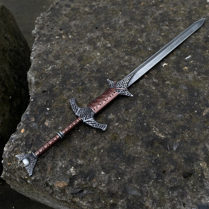 Metal 1:6 Steel Greatsword Display Art