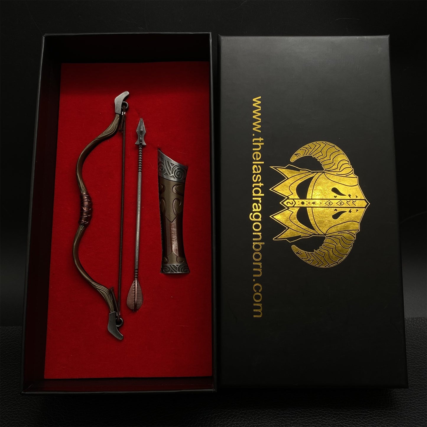 Metal 1:6 Steel Hunting Bow Miniature
