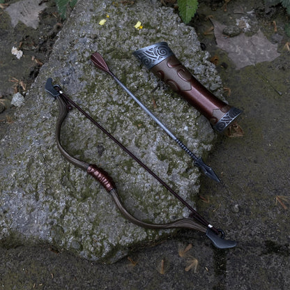 Metal 1:6 Steel Hunting Bow Miniature
